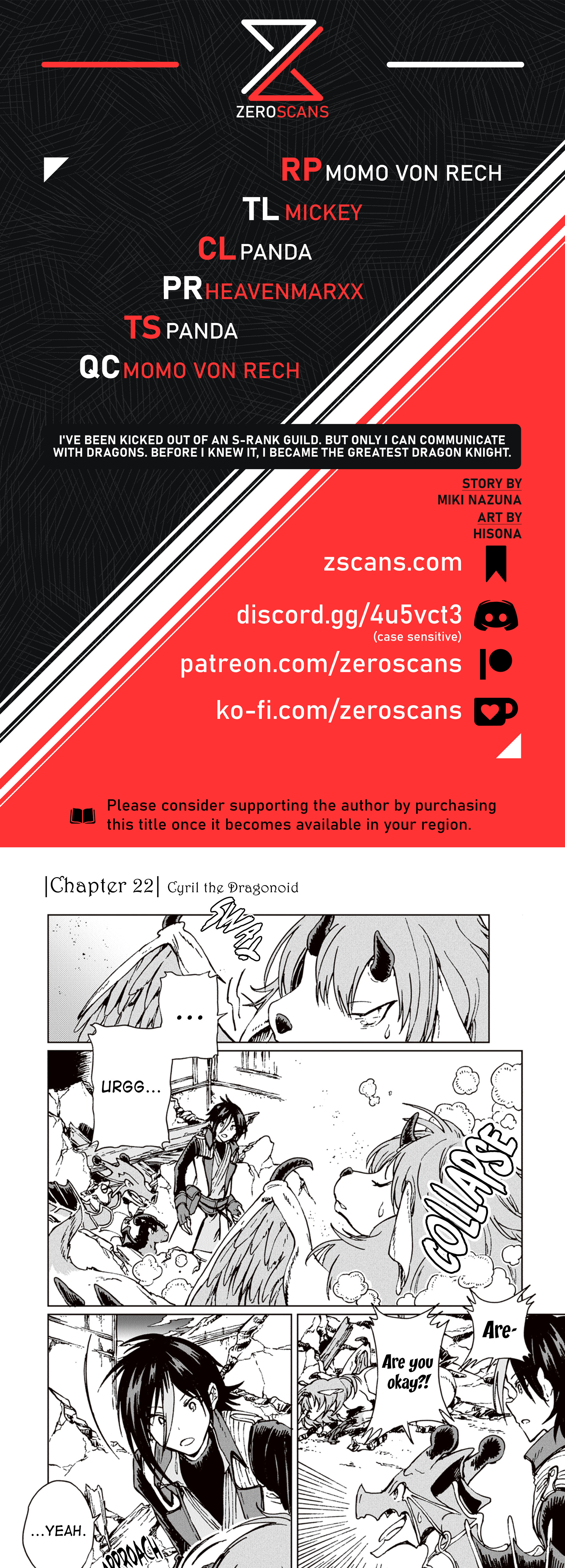 S-kyuu Guild wo Tsuihousareta kedo, Jitsu wa Ore dake Dragon no Kotoba ga Wakaru no de, Kidzuita Toki ni wa Ryuu Kishi no Chouten wo Kiwametemashita. Chapter 22