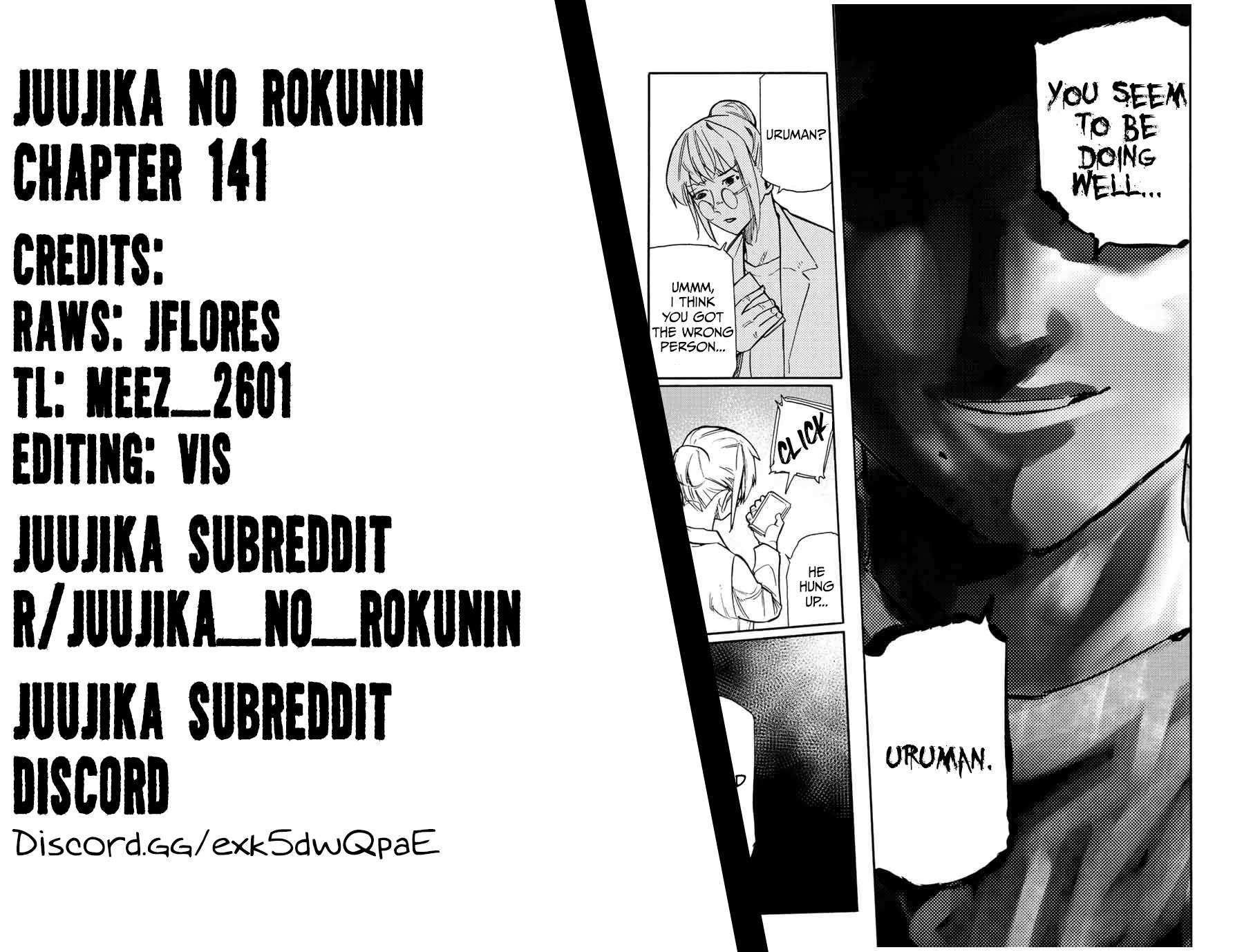 Juujika no Rokunin Chapter 141