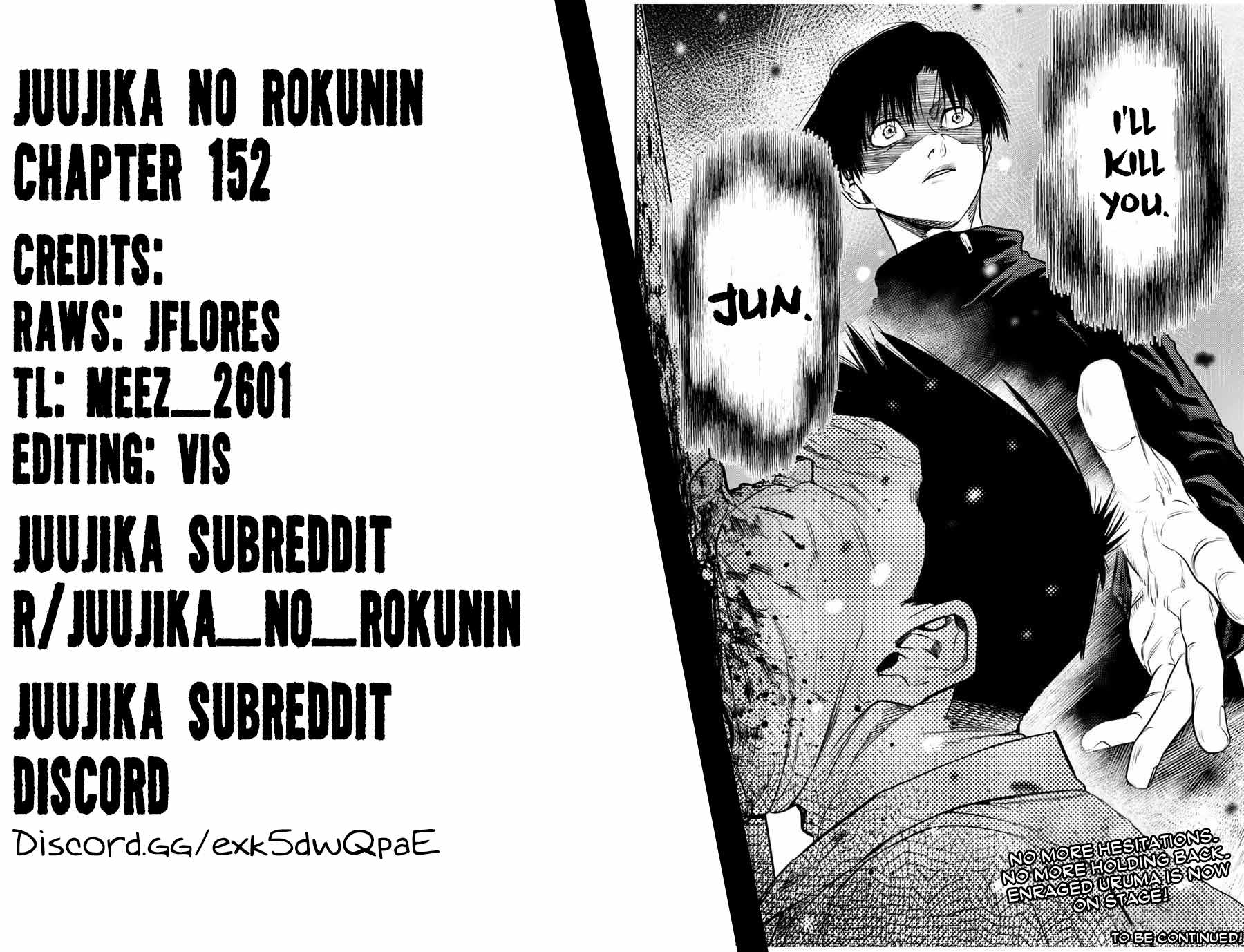 Juujika no Rokunin Chapter 152