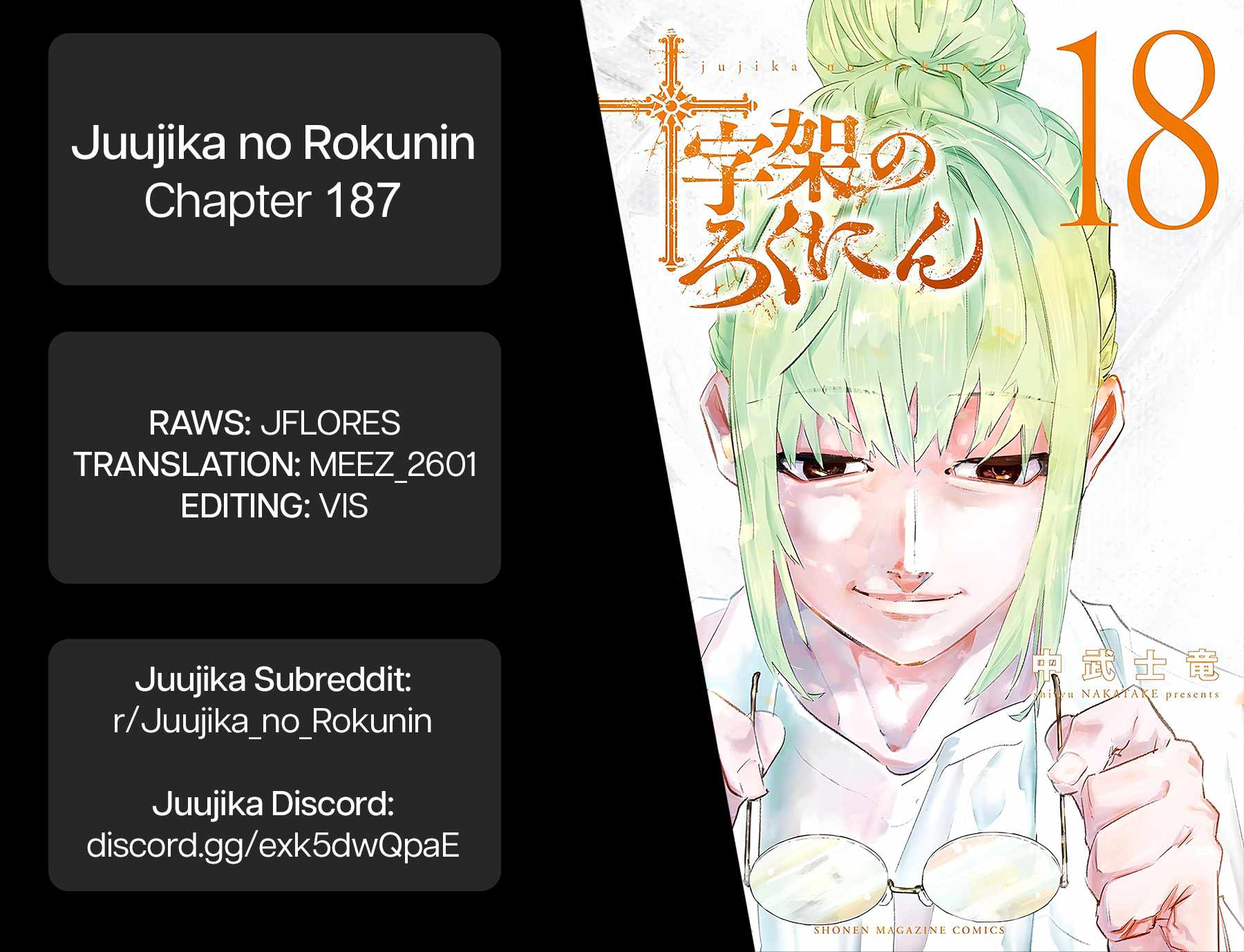 Juujika no Rokunin Chapter 187